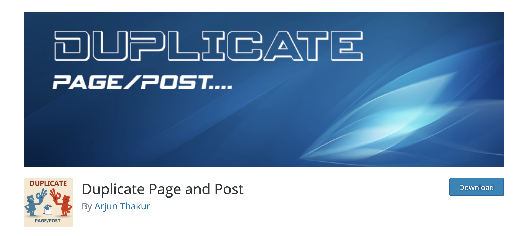 The Duplicate Page and Post plugin allows you to clone a page on WordPress